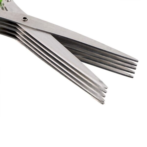 5-Layer Stainless Steel Herb Scissors - Image 8