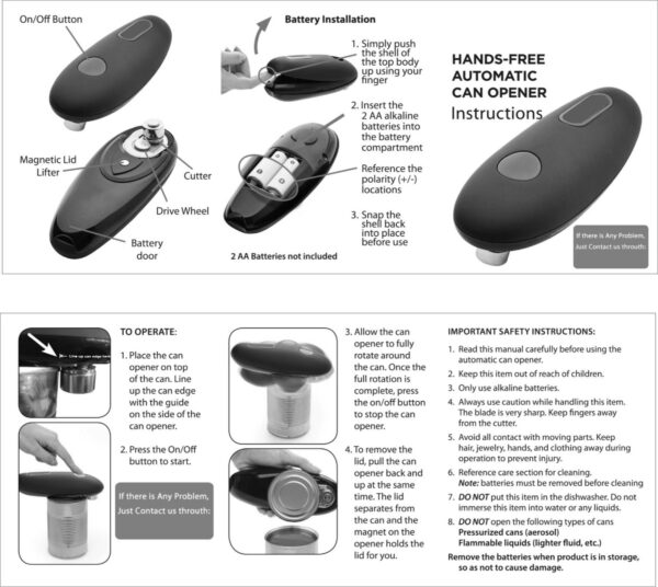 One-Touch Electric Can Opener - Image 5